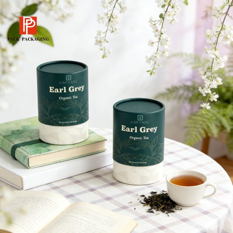 Food Grade Tea Paper Tube Packaging for Loose Leaf Tea, Herbal Tea & Matcha