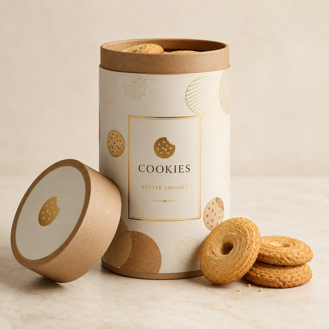 cookie paper tube packaging