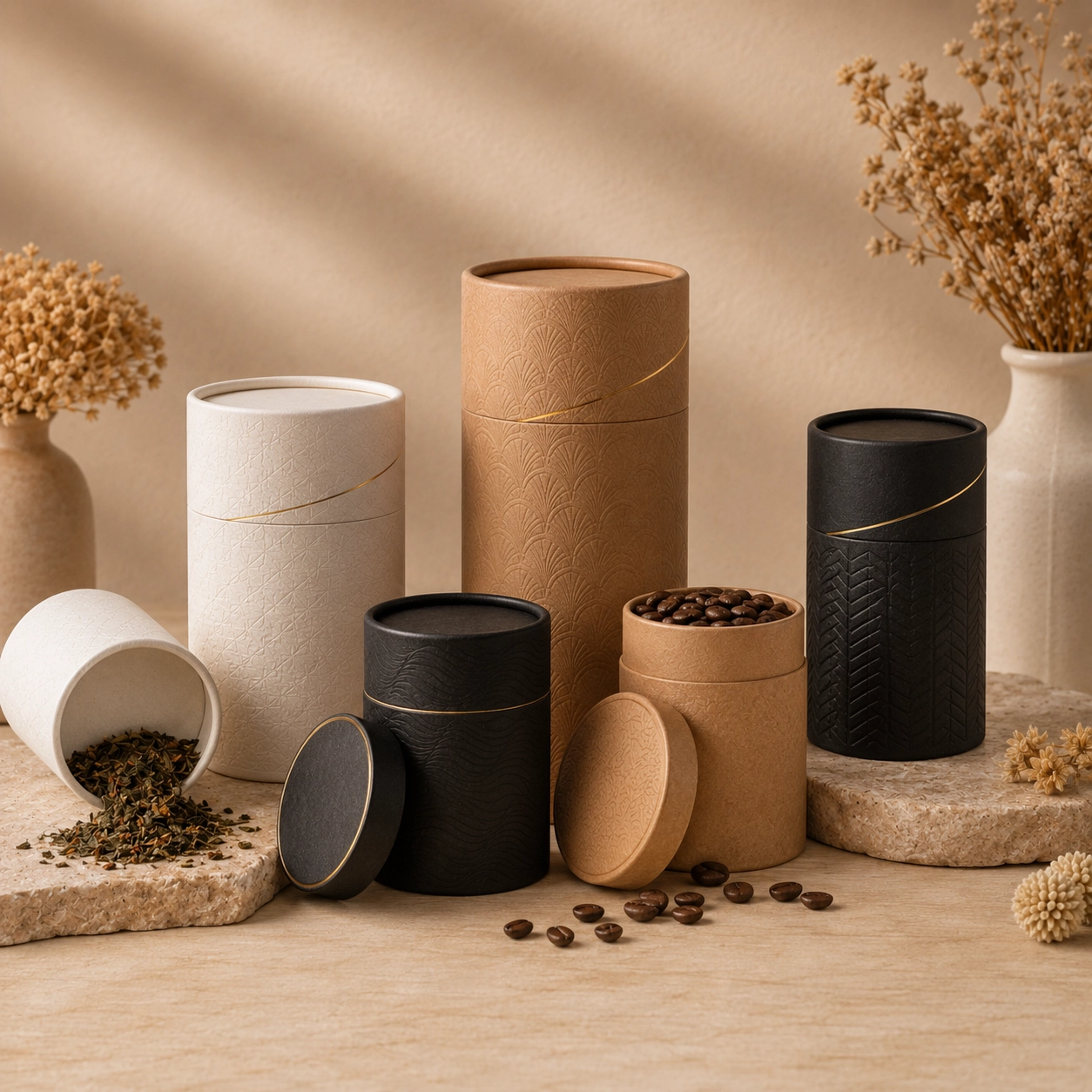 Embalagem de tubo de papel Kraft