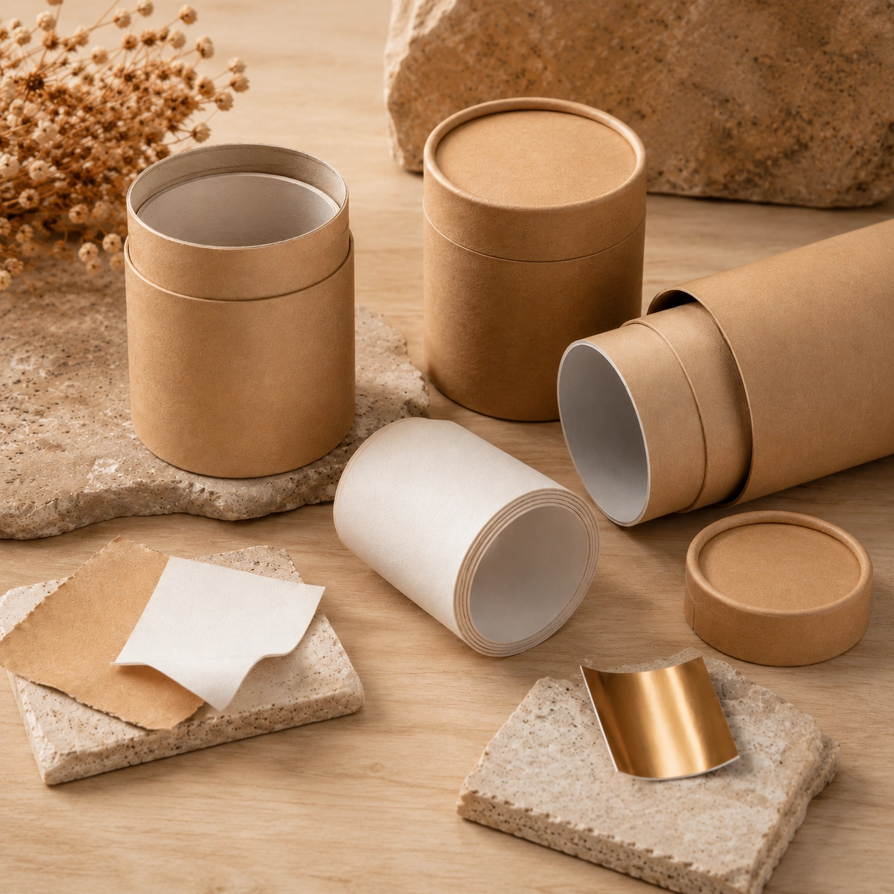 Embalagem de tubo de papel Kraft