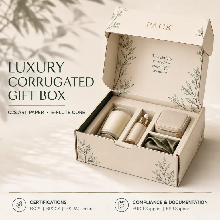 Custom Corrugated Gift Boxes – Luxury Mailers with Foil & Embossing