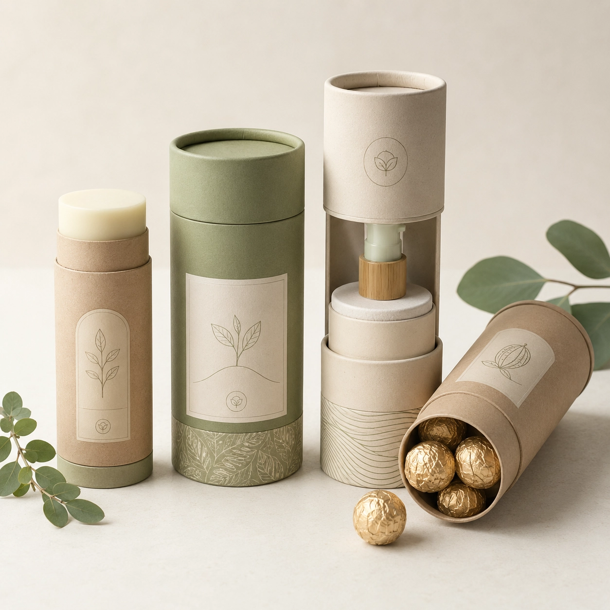 biodegradable paper tube packaging