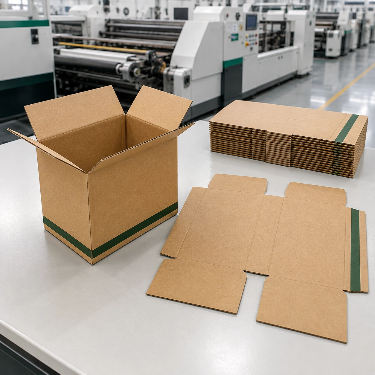 RSC y cajas troqueladas para diferentes volúmenes de pedidos