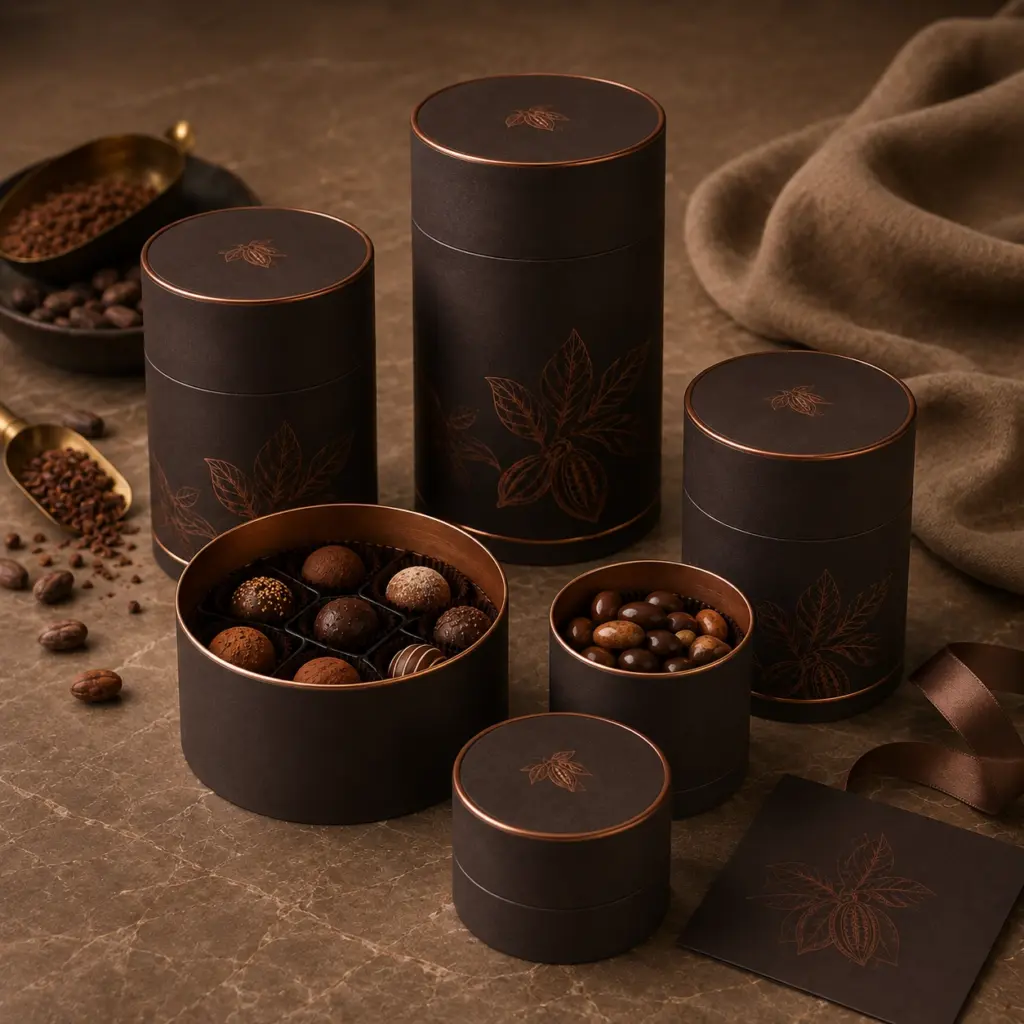 chocolate paper tube packaging