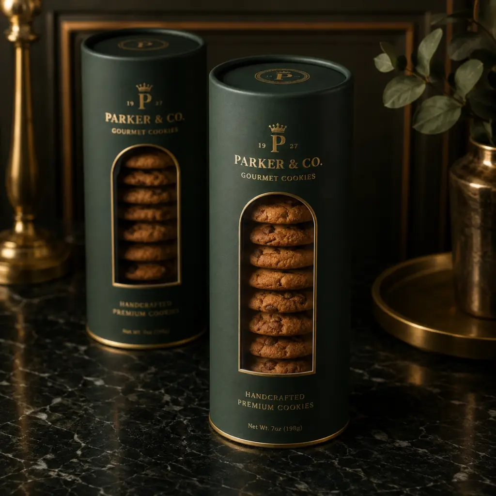 window paper tube packaging